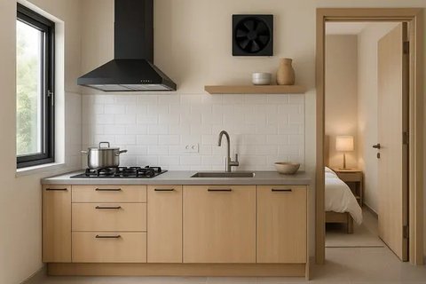 Desain Dapur Dekat Kamar Tidur/AI