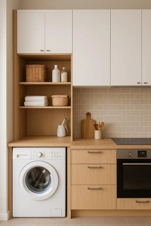 Inspirasi Laundry Room Kecil Dekat Dapur/AI