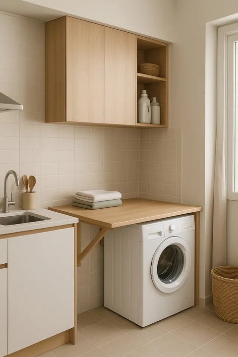 Inspirasi Laundry Room Kecil Dekat Dapur/AI