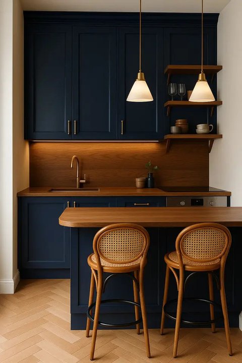 Model Dapur Minimalis di Lahan Sempit. Foto: Gemini