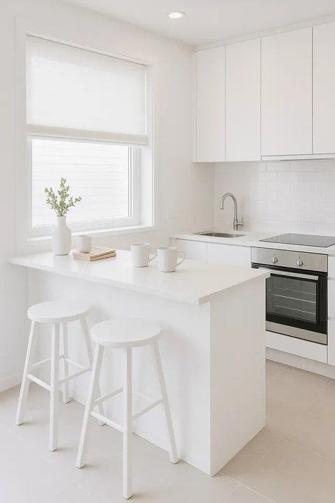 Model Dapur Minimalis di Lahan Sempit. Foto: Gemini