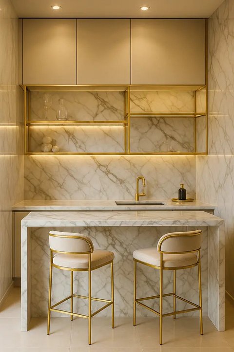 Model Dapur Minimalis di Lahan Sempit. Foto: Gemini