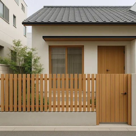 Model Pagar Rumah Sederhana di Perkotaan yang Estetik/AI