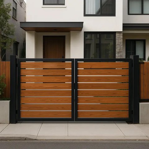 Model Pagar Rumah Sederhana di Perkotaan yang Estetik/AI