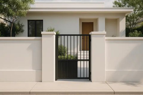 Model Pagar Batako Sederhana Minimalis (created by AI)
