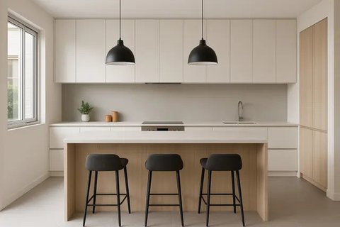 7 Model Dapur Minimalis Modern Terbaru, Bikin Tampilan Rumah Makin Rapi dan Elegan (sumber: AI)