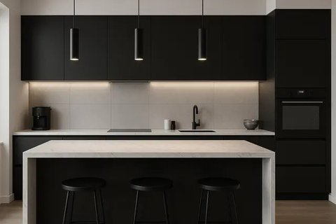 7 Model Dapur Minimalis Modern Terbaru, Bikin Tampilan Rumah Makin Rapi dan Elegan (sumber: AI)