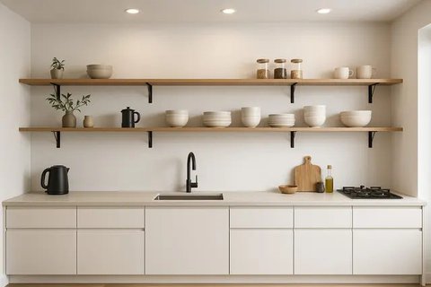 7 Model Dapur Minimalis Modern Terbaru, Bikin Tampilan Rumah Makin Rapi dan Elegan (sumber: AI)