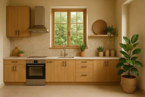 7 Model Dapur Minimalis Modern Terbaru, Bikin Tampilan Rumah Makin Rapi dan Elegan (sumber: AI)