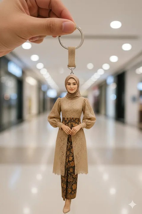 Miniatur Gantungan Kunci Gemini AI (created by AI)