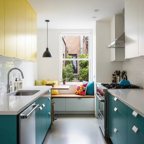 Desain Dapur Minimalis di Rumah Gang Sempit. (Foto: Gemini AI)