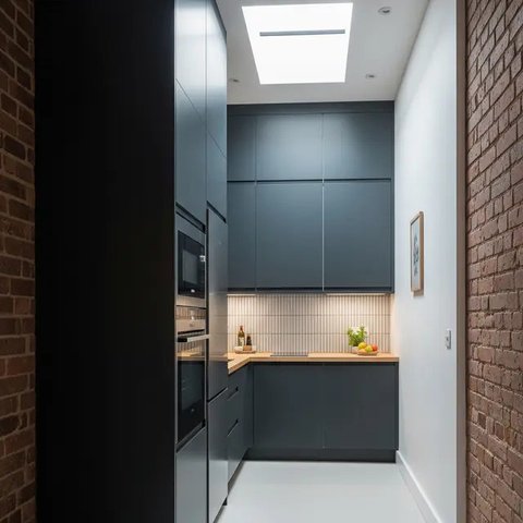 Desain Dapur Minimalis di Rumah Gang Sempit. (Foto: Gemini AI)