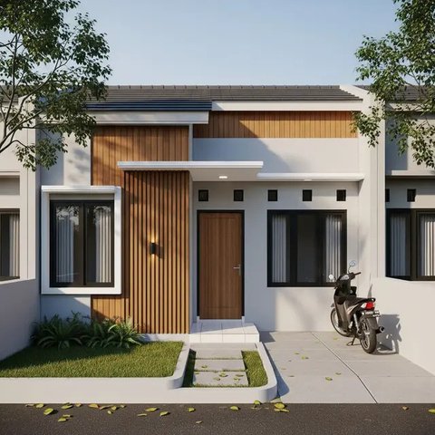 Desain Rumah Sederhana 1 Lantai di Lahan Terbatas Budget 100 Juta. (Foto: Gemini AI)