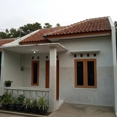 Desain Rumah Sederhana 1 Lantai di Lahan Terbatas Budget 100 Juta. (Foto: Gemini AI)