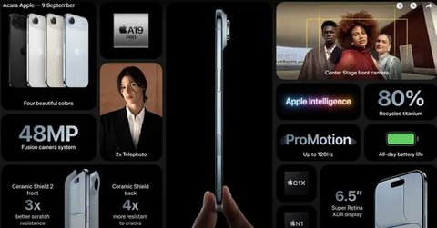 Spesifikasi Apple iPhone 17 Air