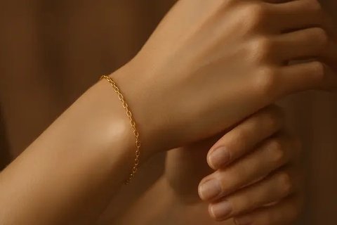 Model gelang emas elegan 2 gram (created by AI)
