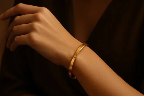 Model gelang emas elegan 2 gram (created by AI)