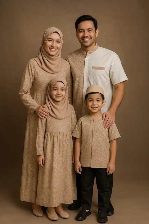 Model Baju Sarimbit (created by AI)