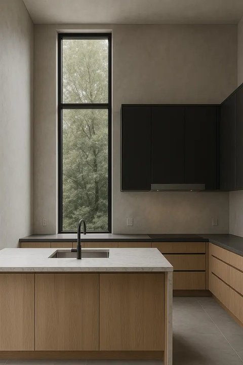 Mau mendekorasi dapur? Jangan lupakan kehadiran jendela yang bisa dipercantik dengan tirai bermotif.