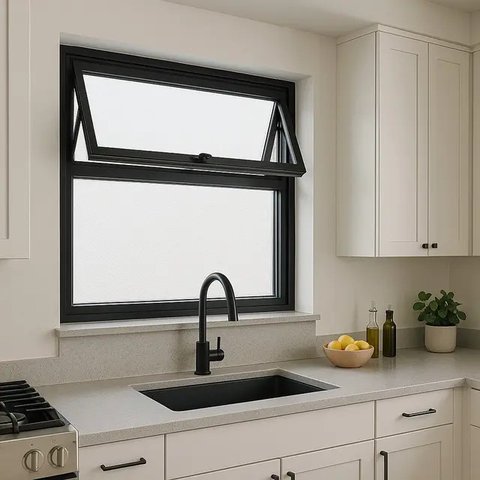 Mau mendekorasi dapur? Jangan lupakan kehadiran jendela yang bisa dipercantik dengan tirai bermotif.