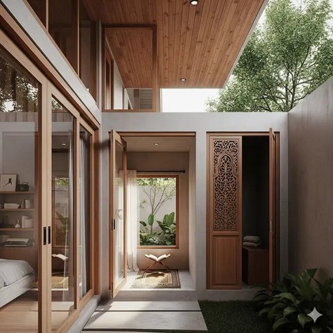 Desain Rumah Kecil Mewah 7x10 di Desa (Foto: ChatGPT)