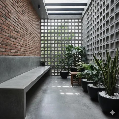 Model Teras Industrial yang Bikin Kekinian Model Viral 2025. Gemini