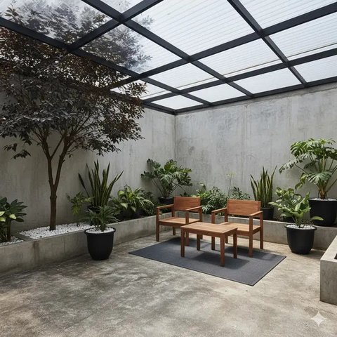 Model Teras Industrial yang Bikin Kekinian Model Viral 2025. Gemini