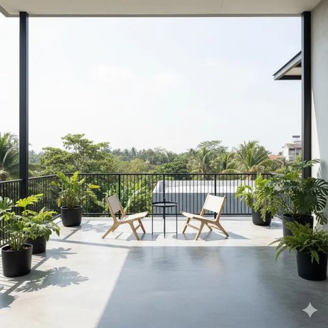 Model Teras Industrial yang Bikin Kekinian Model Viral 2025. Gemini