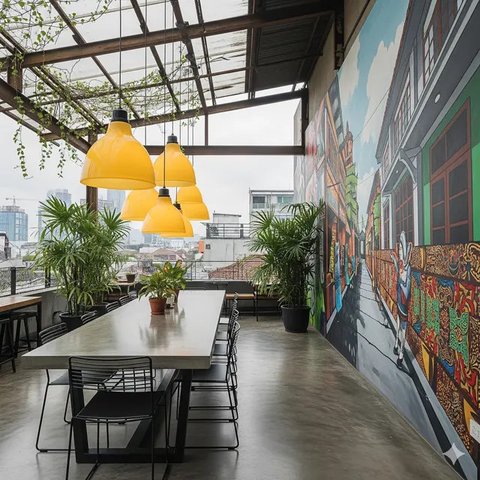 Model Teras Industrial yang Bikin Kekinian Model Viral 2025. Gemini