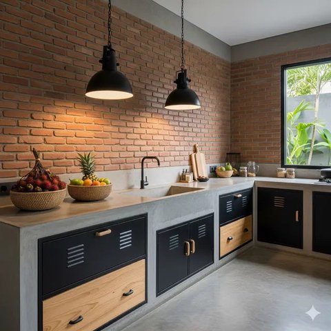 Desain Dapur Rumah Kecil Budget 10 Juta Tapi Tetap Estetik. Foto: Gemini