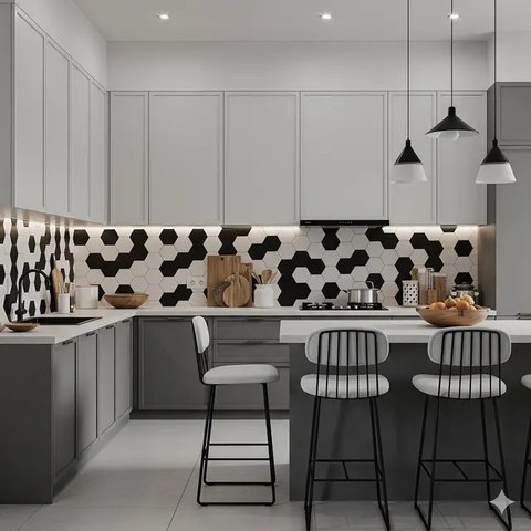 Desain Dapur Rumah Kecil Budget 10 Juta Tapi Tetap Estetik. Foto: Gemini