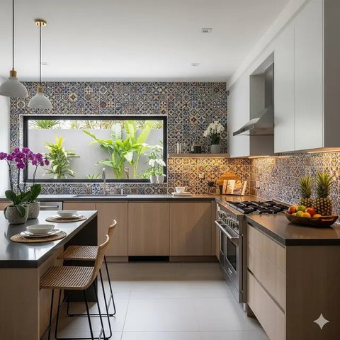 Desain Dapur Rumah Kecil Budget 10 Juta Tapi Tetap Estetik. Foto: Gemini