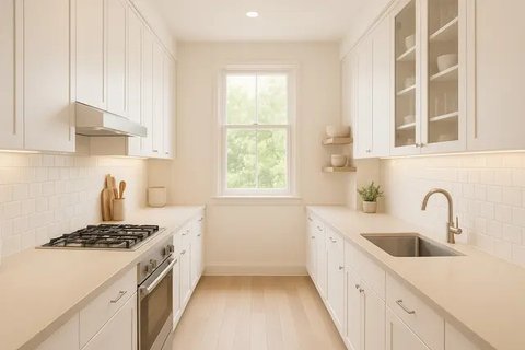 Model Dapur Sempit dengan Kabinet Minimalis, Bikin Rumah Mungil Lega
