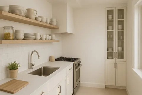 Model Dapur Sempit dengan Kabinet Minimalis, Bikin Rumah Mungil Lega