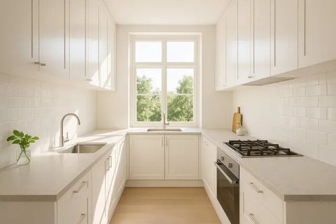 Model Dapur Sempit dengan Kabinet Minimalis, Bikin Rumah Mungil Lega
