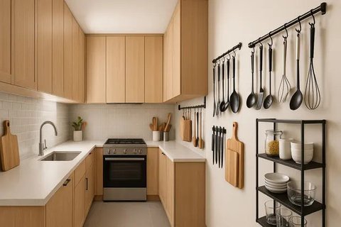 Model Dapur Sempit dengan Kabinet Minimalis, Bikin Rumah Mungil Lega
