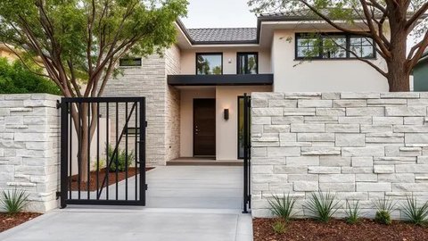 7 Model Pagar Rumah Minimalis Modern Perpaduan Kayu dan Besi, Bikin Fasad Rumah Makin Berkelas (sumber:AI)