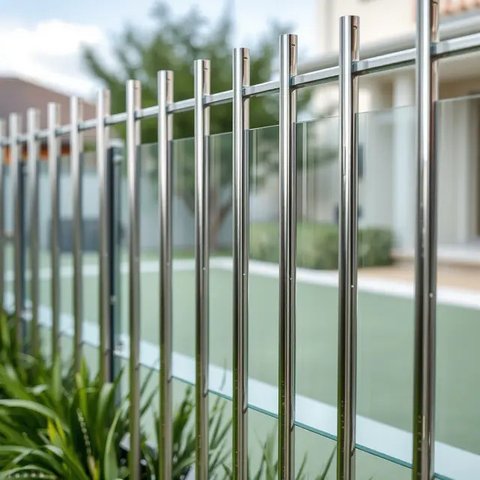 7 Model Pagar Rumah Minimalis Modern Perpaduan Kayu dan Besi, Bikin Fasad Rumah Makin Berkelas (sumber:AI)