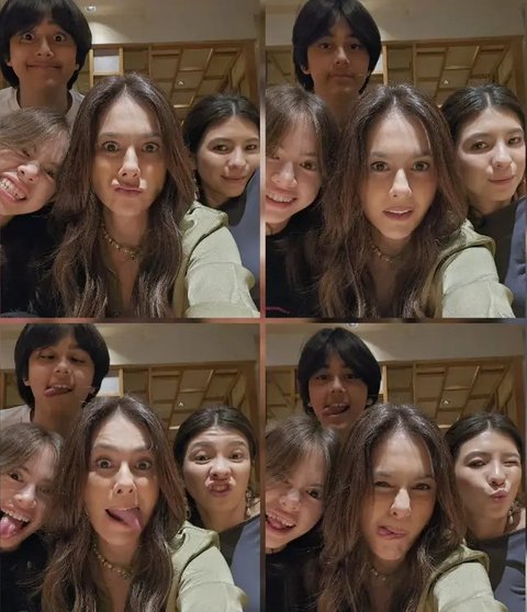 Potret Hangat Wulan Guritno dan Tiga Anaknya/Instagram/@wulanguritno