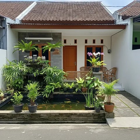 Model Teras Depan Rumah yang Bikin Instagramable Populer 2025. (Foto: Gemini AI)