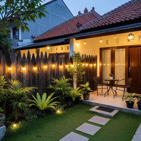 Model Teras Depan Rumah yang Bikin Instagramable Populer 2025. (Foto: Gemini AI)