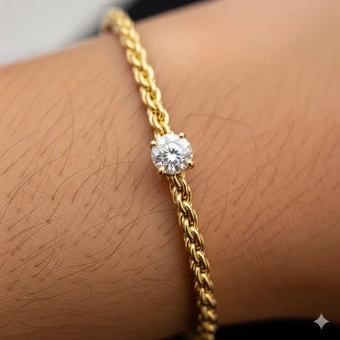 Model Gelang Emas Keroncong 20 Gram Nilai Jual Tinggi untuk Pernikahan. Foto: Gemini