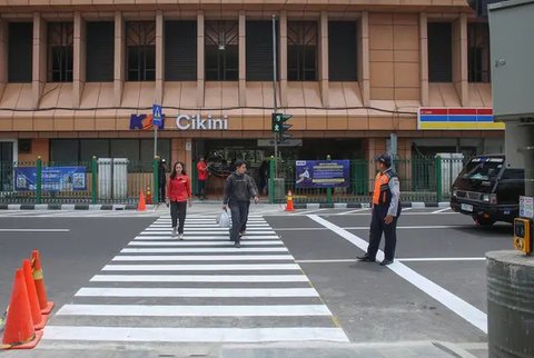 Pelican Crossing di Stasiun Cikini (Foto: Winda Nelfira/Liputan6.com)