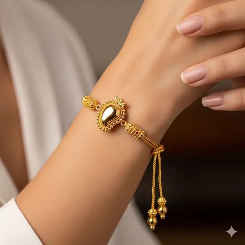 Model Gelang Emas 24 Karat 20 Gram untuk Tangan Gemuk (Meta AI)