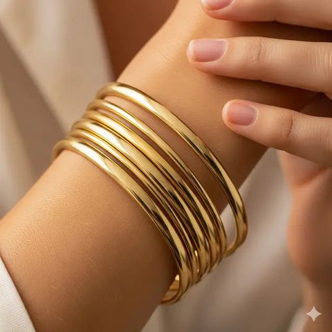 Model Gelang Emas 24 Karat 20 Gram untuk Tangan Gemuk (Meta AI)