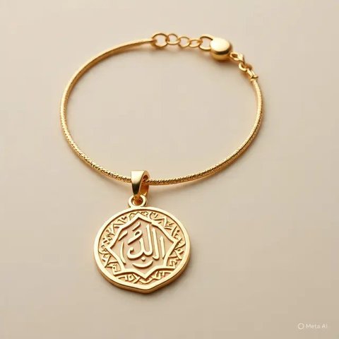 Gelang Emas Figaro Islami (Created by Meta AI)
