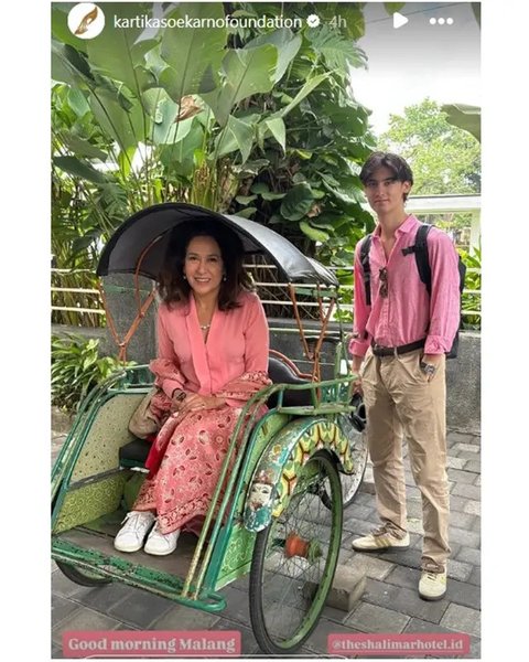Kartika Sari Dewi dan Kiran. [IG: @kartikasoekarnofoundation]