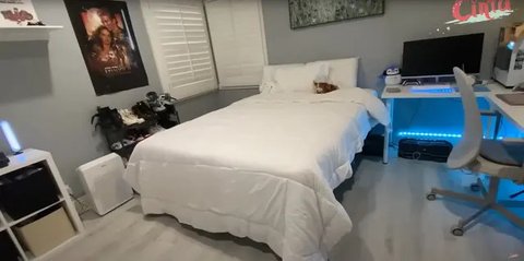 8 Potret Kamar Tidur Cinta Kuya di Amerika, Estetik dengan Nuansa Minimalis (sumber: YouTube Cinta Kuya)