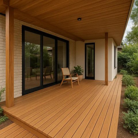 Model Teras Rumah Tanpa Keramik yang Estetik/AI