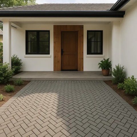 Model Teras Rumah Tanpa Keramik yang Estetik/AI